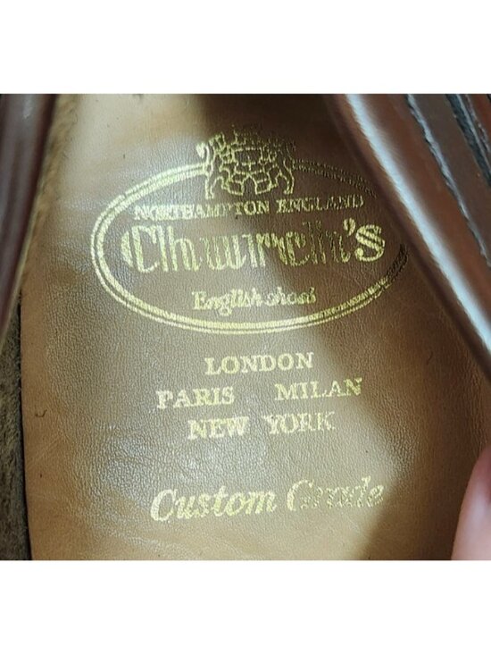 Church\'s Pembrey Brown Leather Penny Bit Loafers Shoes Mens UK 10 F US 11 EU 44